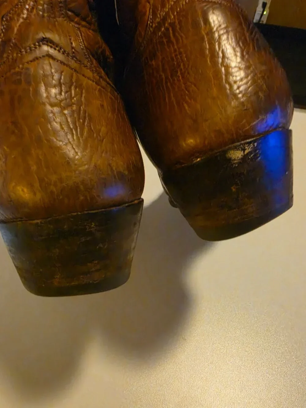 Vintage Lucchese Classics Mens Western Brown Boots Sz 10.5 E